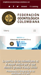 Mobile Screenshot of federacionodontologicacolombiana.org