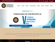 Tablet Screenshot of federacionodontologicacolombiana.org